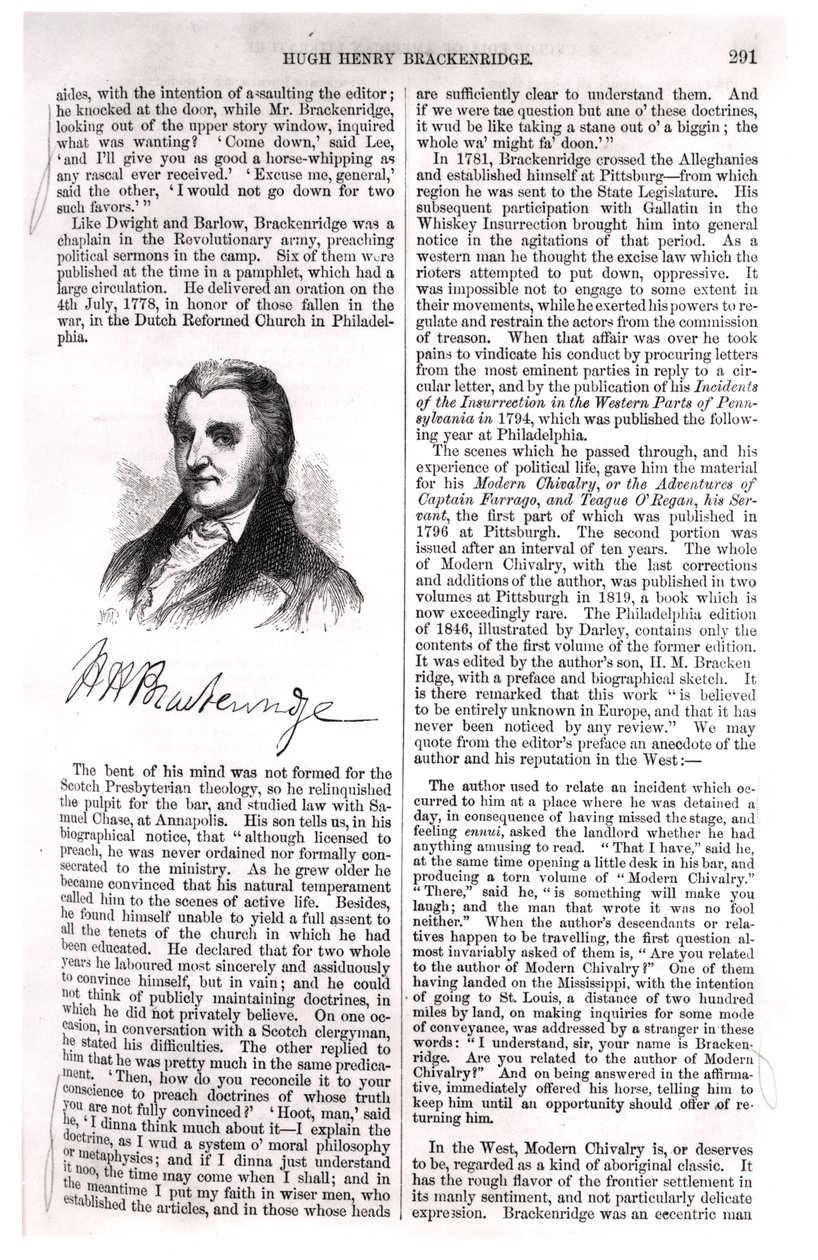 Hugh Henry Brackenridge (1748-1816), Evert Augustus Duyckinck (1816-78) 1855 tarafından 