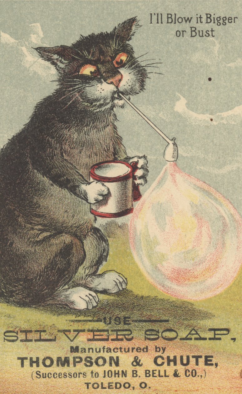 Daha Büyük veya Büstü, Gümüş Sabun reklamı, c.1880 by American School