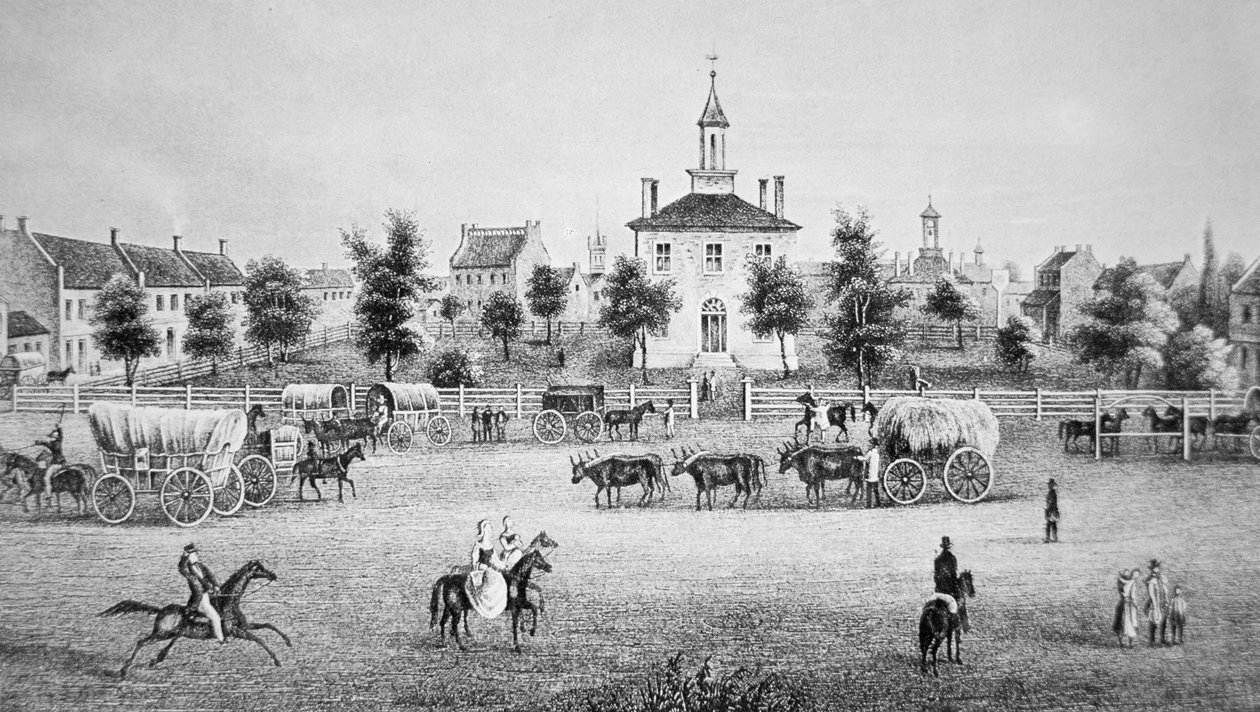 Independence, Missouri, c.1850 (gravür) by American School