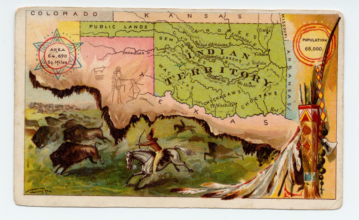 Hint Bölgesi [Oklahoma], 1889 by American School