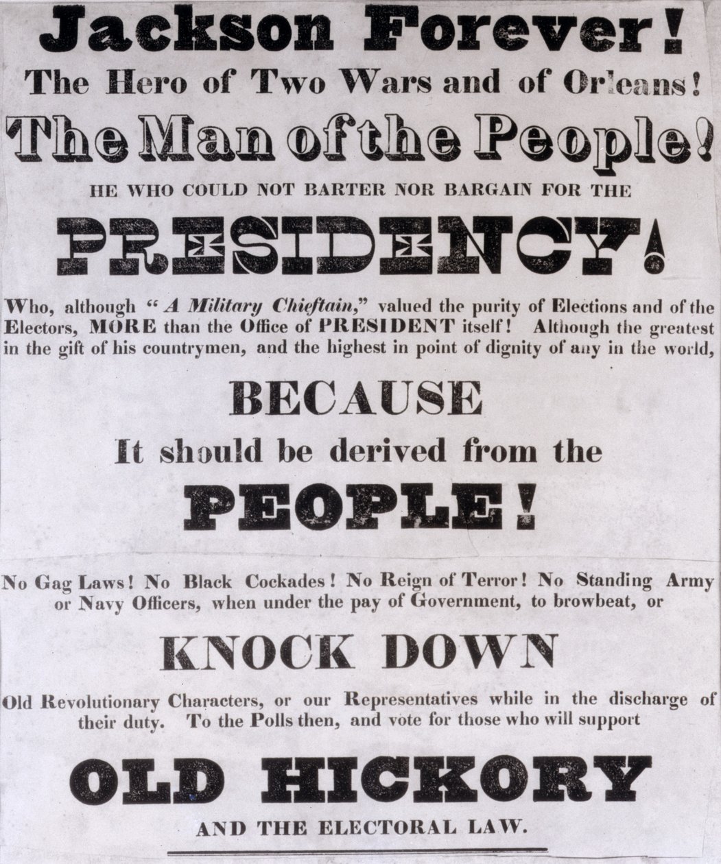 Jackson Forever, Başkanlık Kampanya Posteri by American School