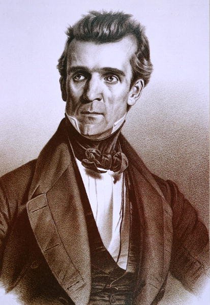 James Knox Polk (1795-1849) (taş) by American School