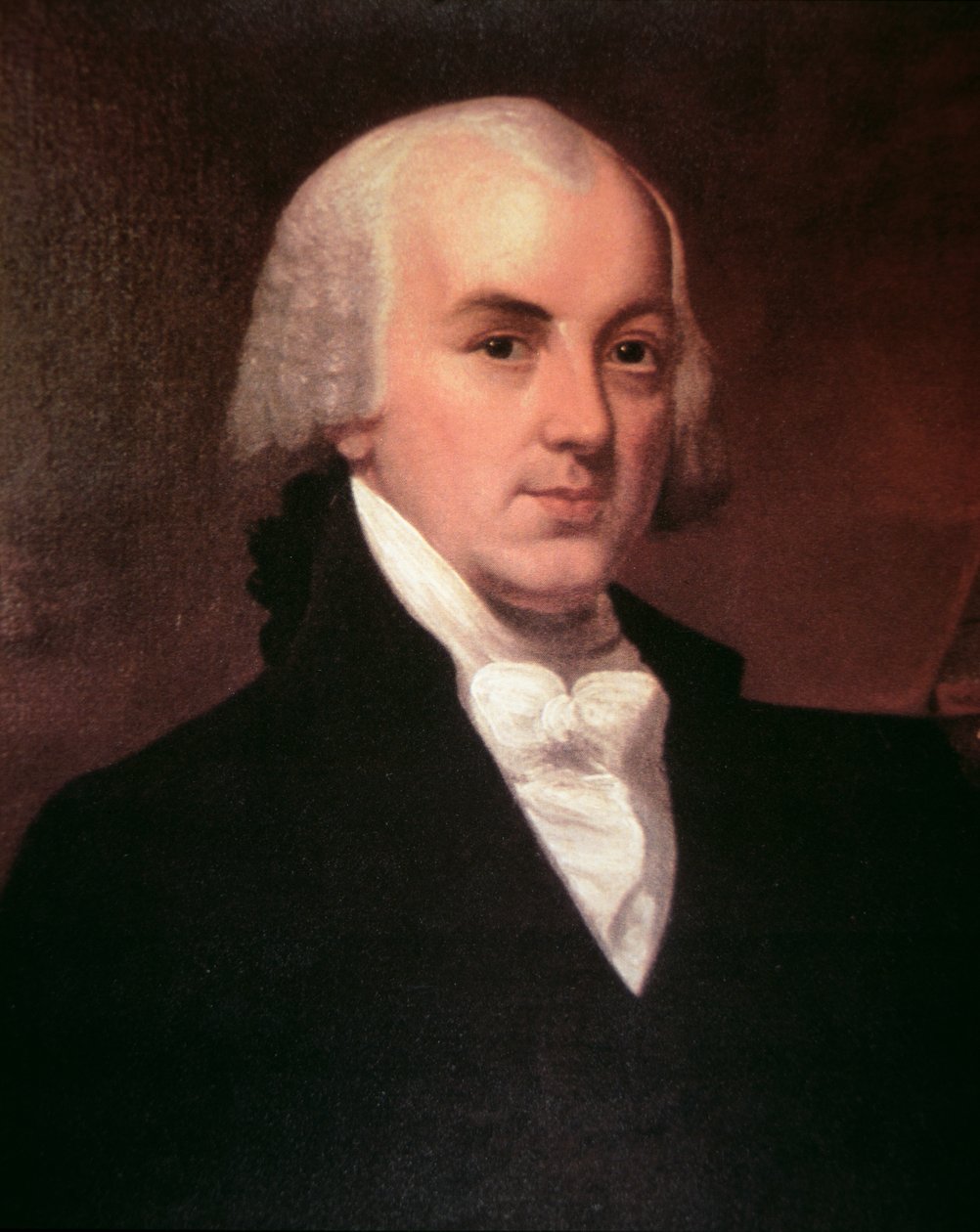 James Madison (1751-1836) (renkli taş) by American School