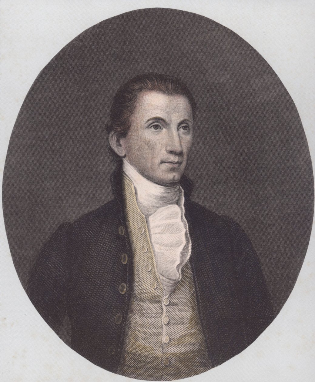 James Monroe (renkli gravür) by American School