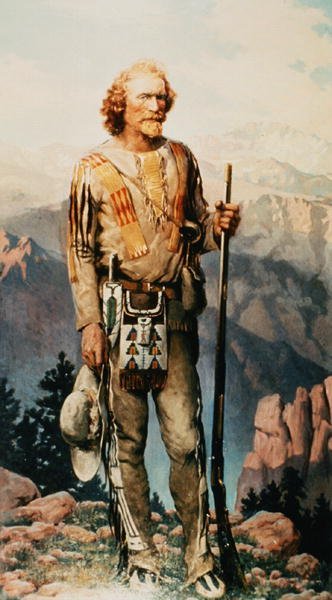 Jim Baker (1818-98) (renkli taş) by American School