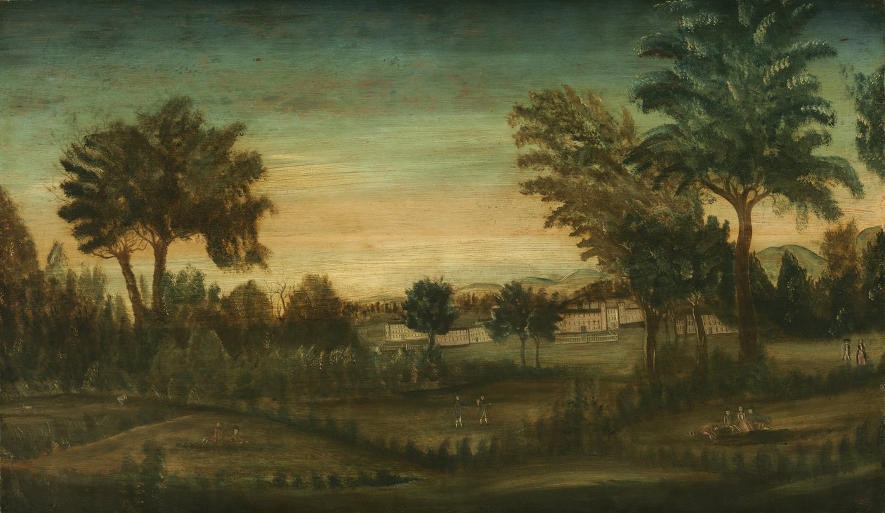 Binalarla Peyzaj, 18. yüzyılın sonları by American School