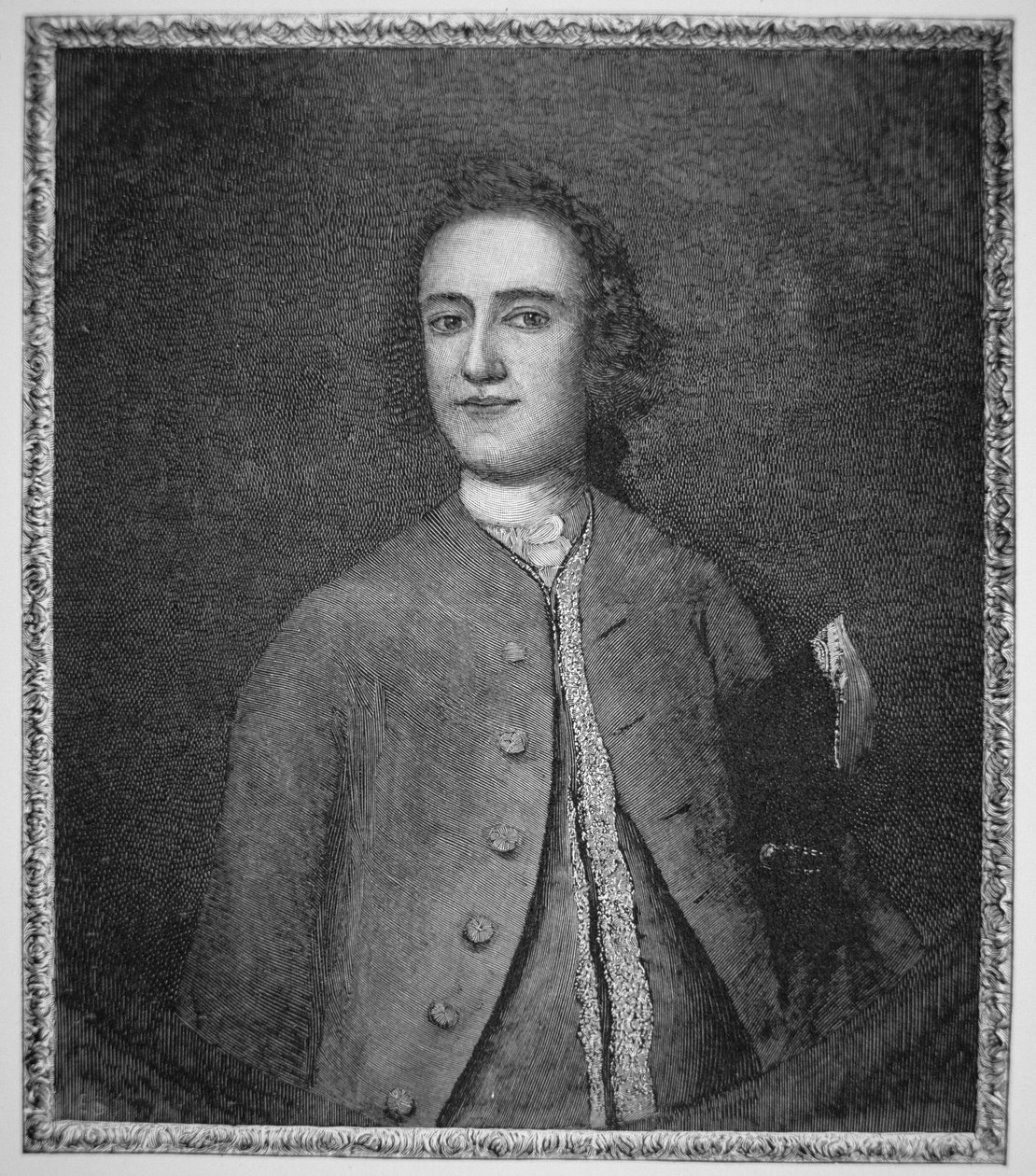 Lawrence Washington (1718-52) (taş) by American School