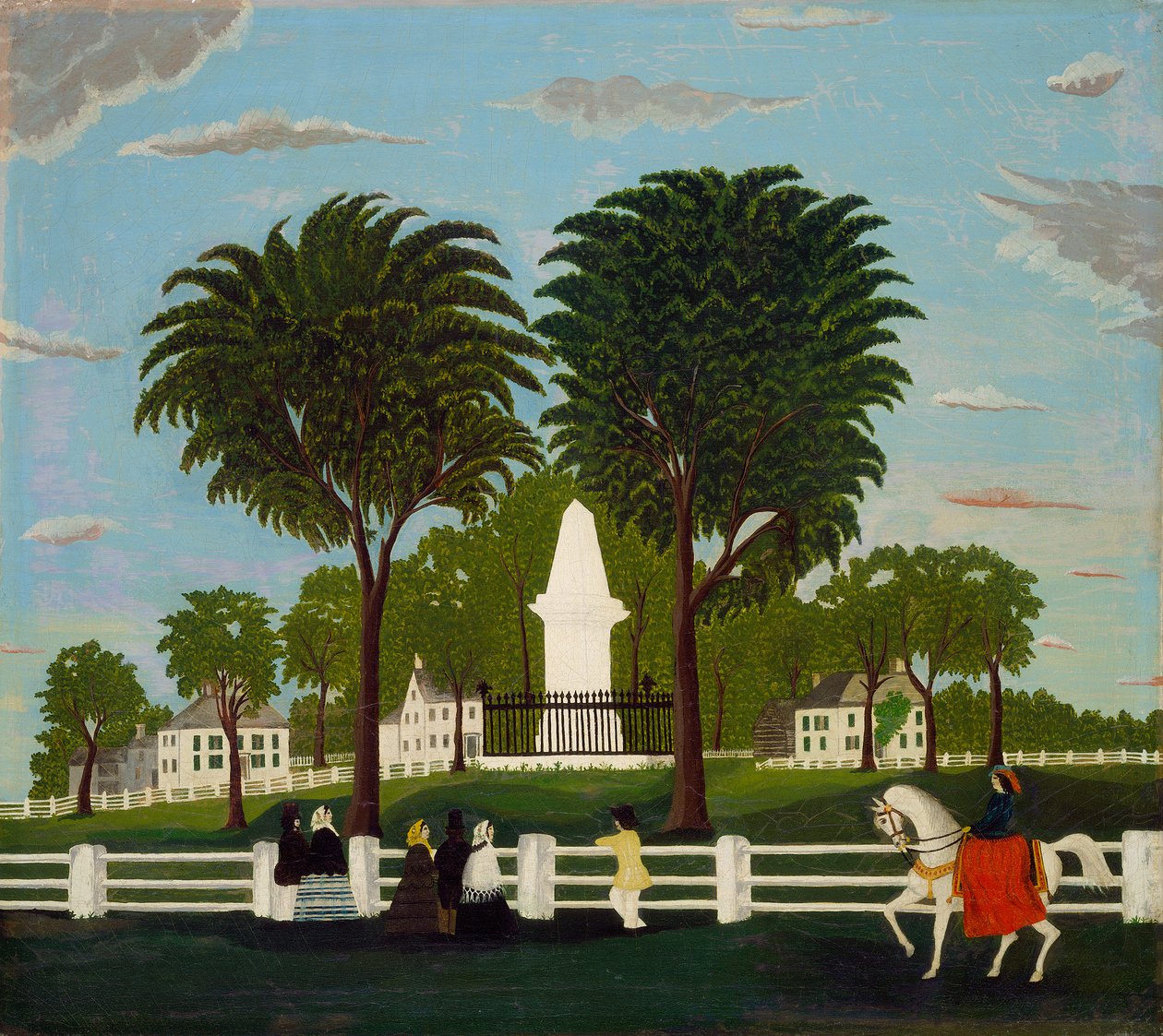 Lexington Savaş Anıtı, c.1830 by American School