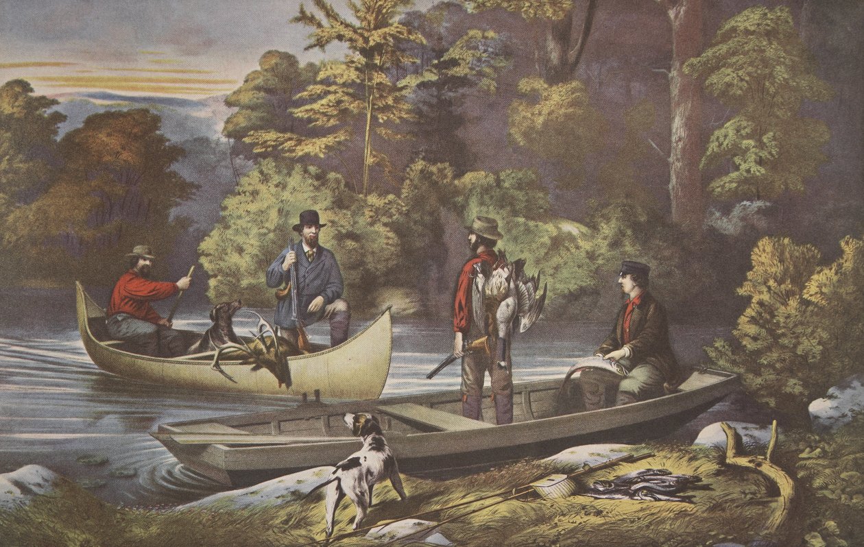 Ormanda Yaşam, Kampa Dönüş, pub. 1860, Köri & Ives by American School