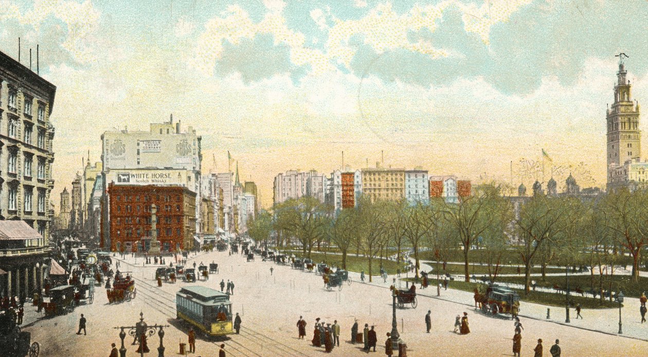 Madison Meydanı, New York, 1906 by American School