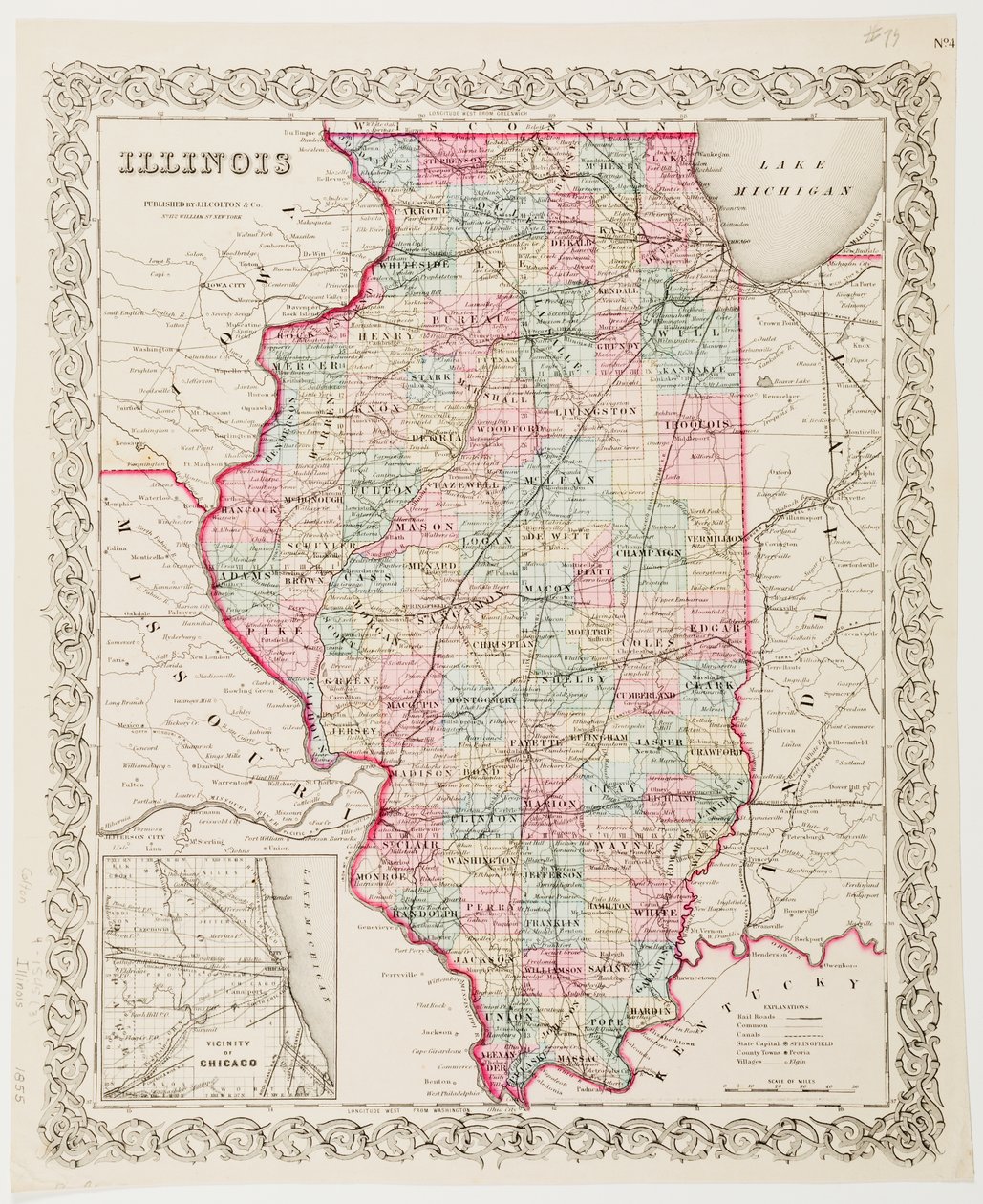 Illinois Haritası by American School