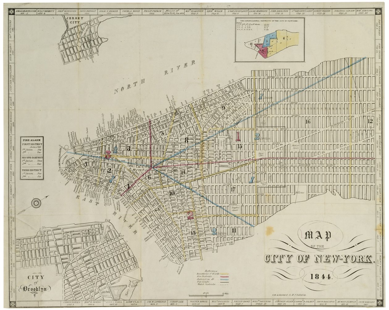 New York Şehri Haritası. by American School