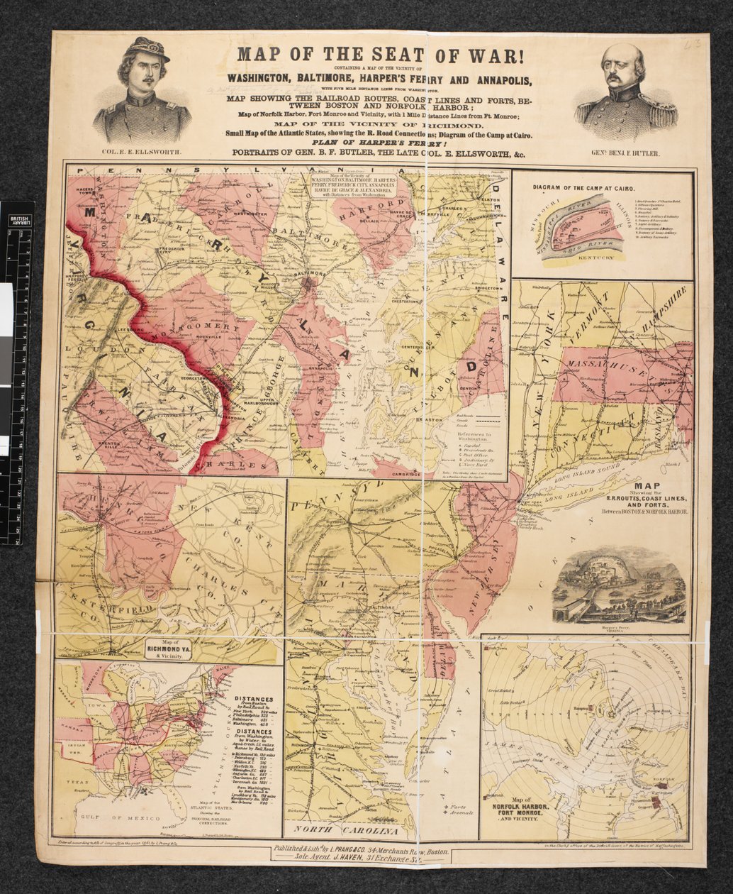 Savaş Koltuğu Haritası. Washington, Baltimore, Harper