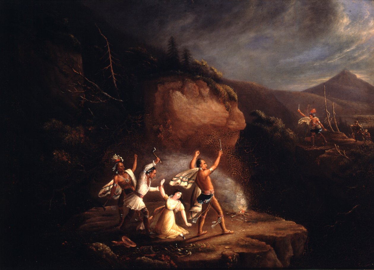Jane McCrea Katliamı, 1777, 19. yüzyılın başlarında by American School
