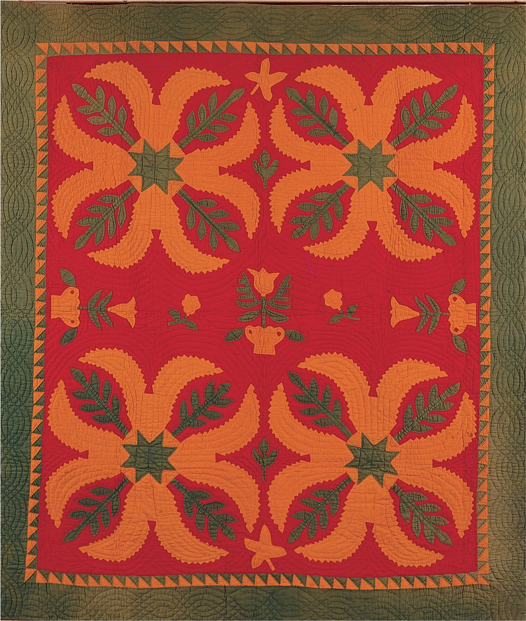 Mennonit yorgan, c.1880 by American School