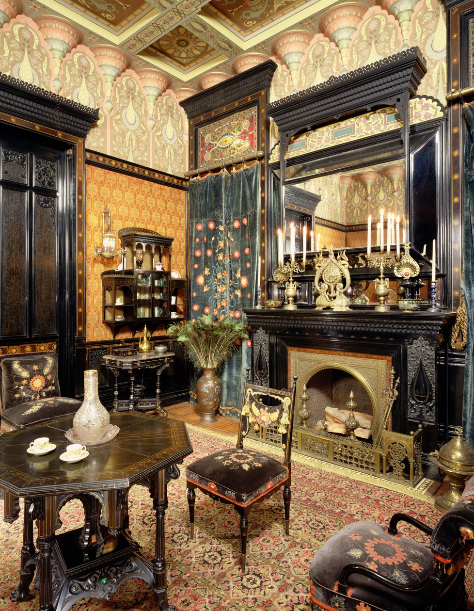 Mağribi Sigara İçme Odası, John D Rockefeller Evi, c.1864-81 by American School