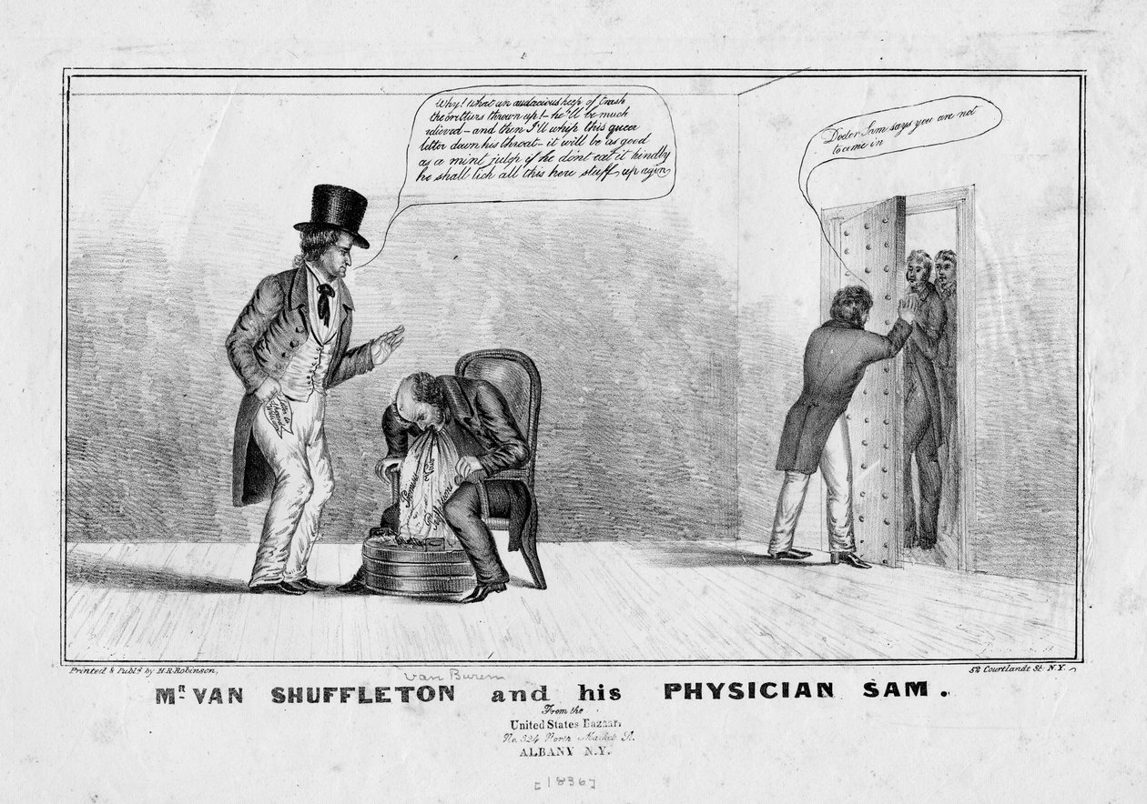 Bay van Shuffleton ve doktoru Sam, c.1836 by American School