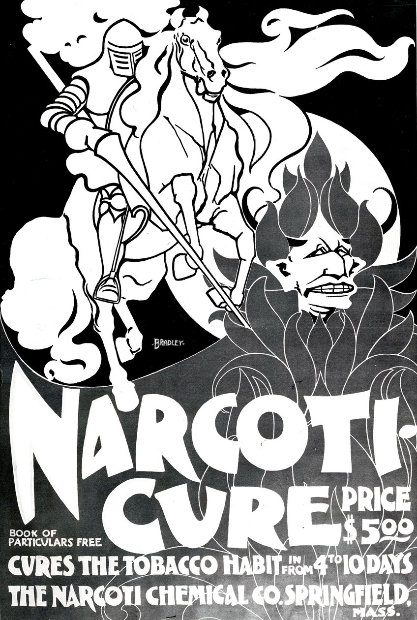 William H. Bradley tarafından tasarlanan Narcotui-Cure, 1895 by American School