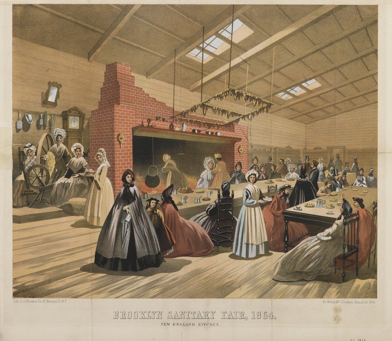 New England Mutfağı, Brooklyn Sağlık Fuarı, 1864 by American School