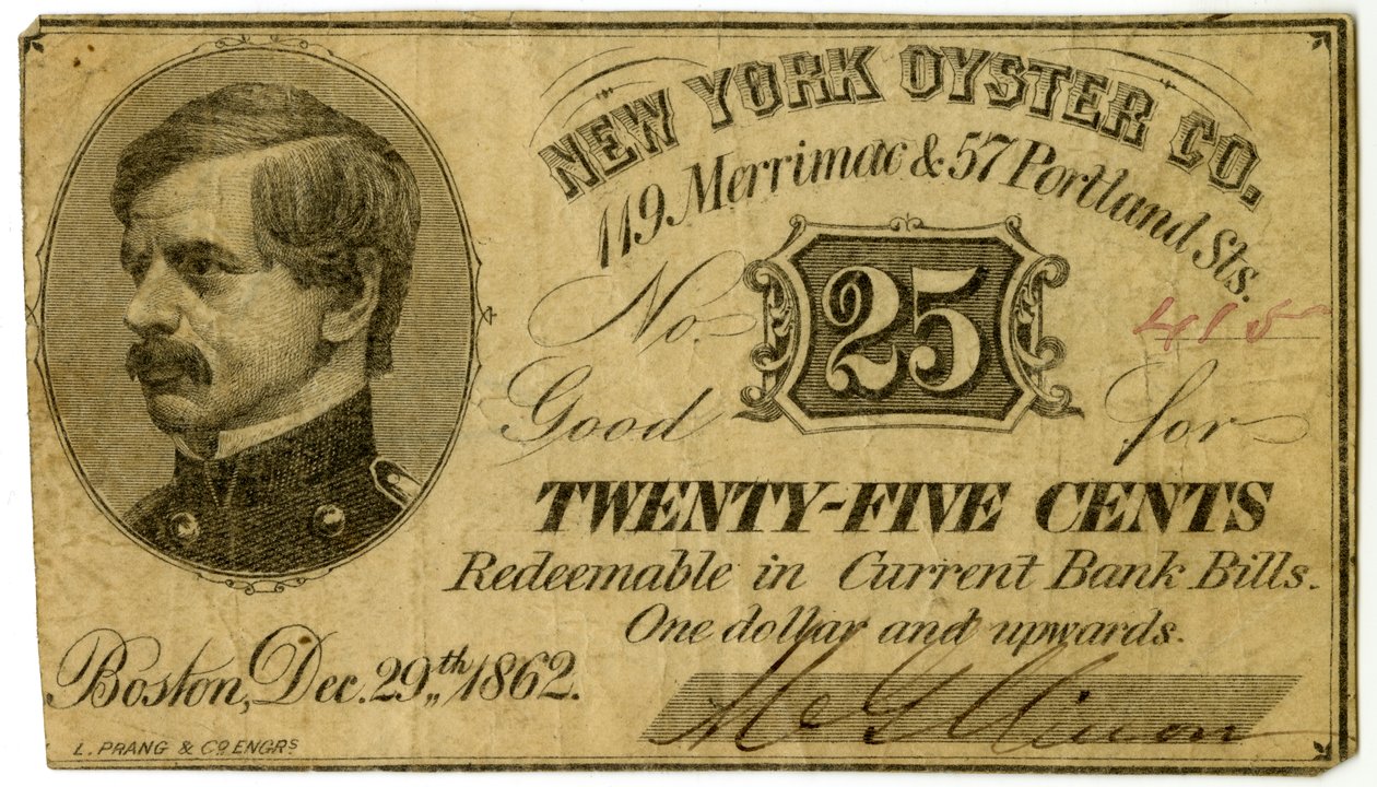 New York Oyster Co., 119 Merrimac ve 57 Portland St., 1862 by American School