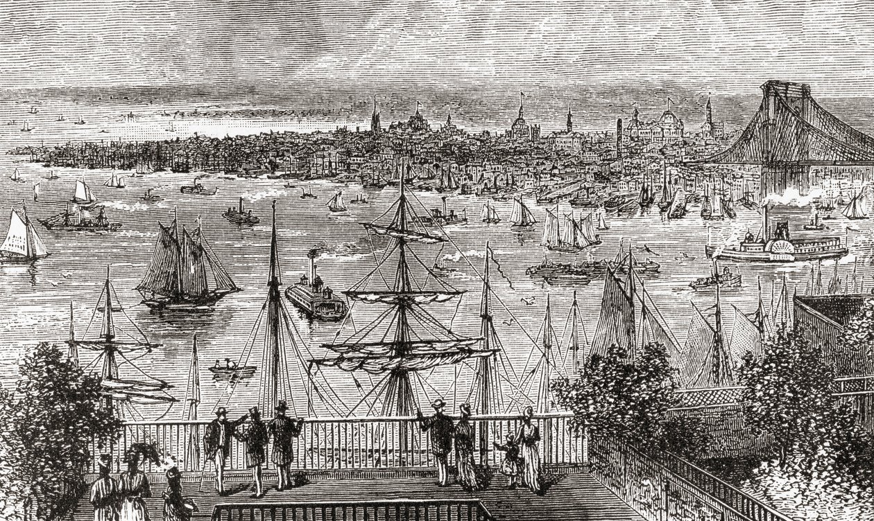 19. yüzyılda New York by American School