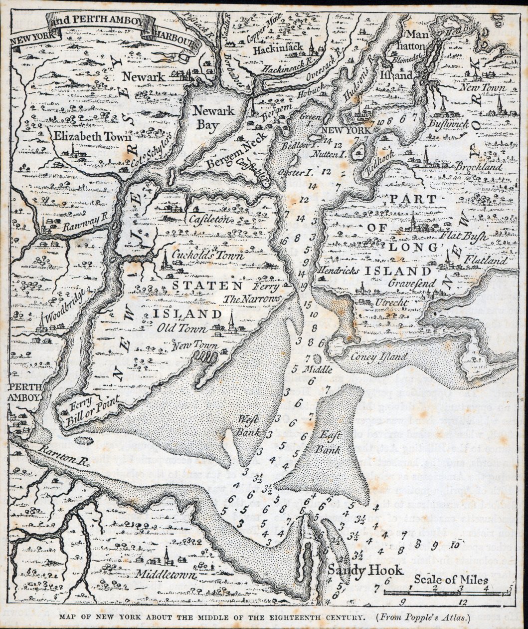 18. yüzyılın ortalarında New York (lito) by American School