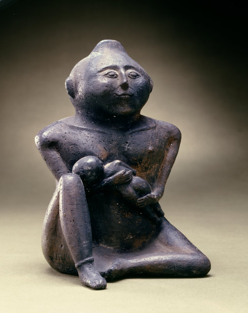 Emzirme-anne-büyü şişesi, Cahokia Kültürü, Mississippian Dönemi, 1200-1400 (seramik) by American School