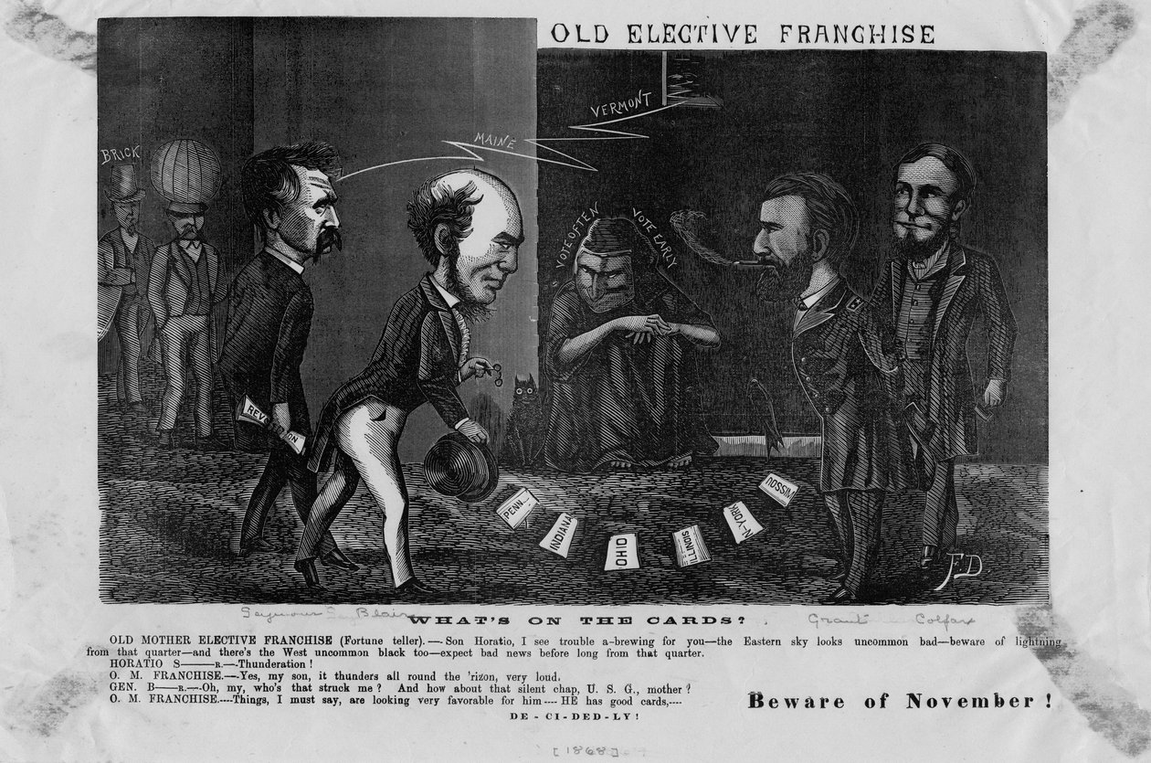 Eski Seçmeli Franchise, kartlarda neler var? : Kasım ayına dikkat!, c. 1868 by American School