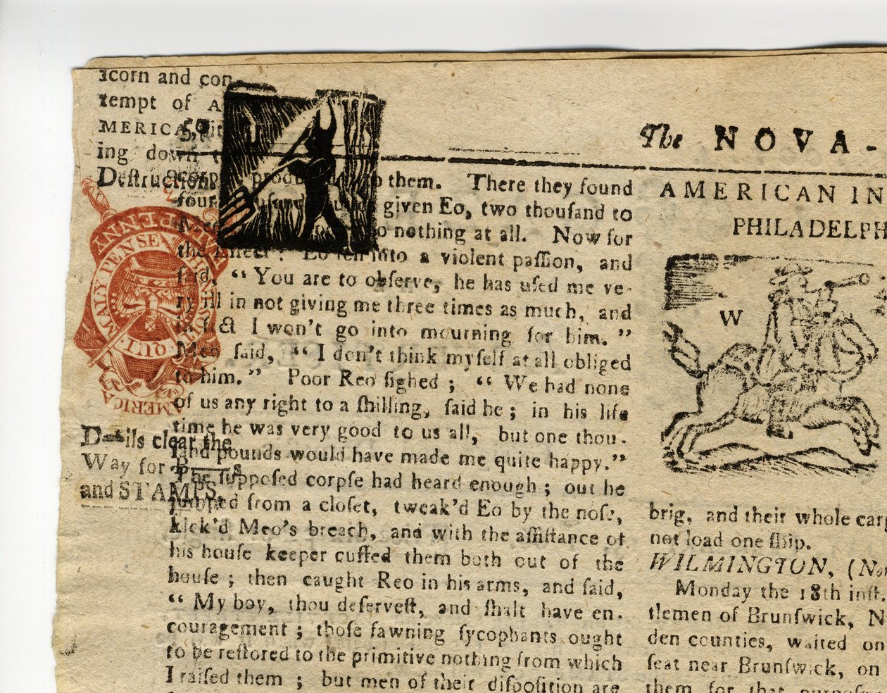 Halifax Gazetesi veya Haftalık Danışman", Nova Scotia, 12-19 Aralık 1765