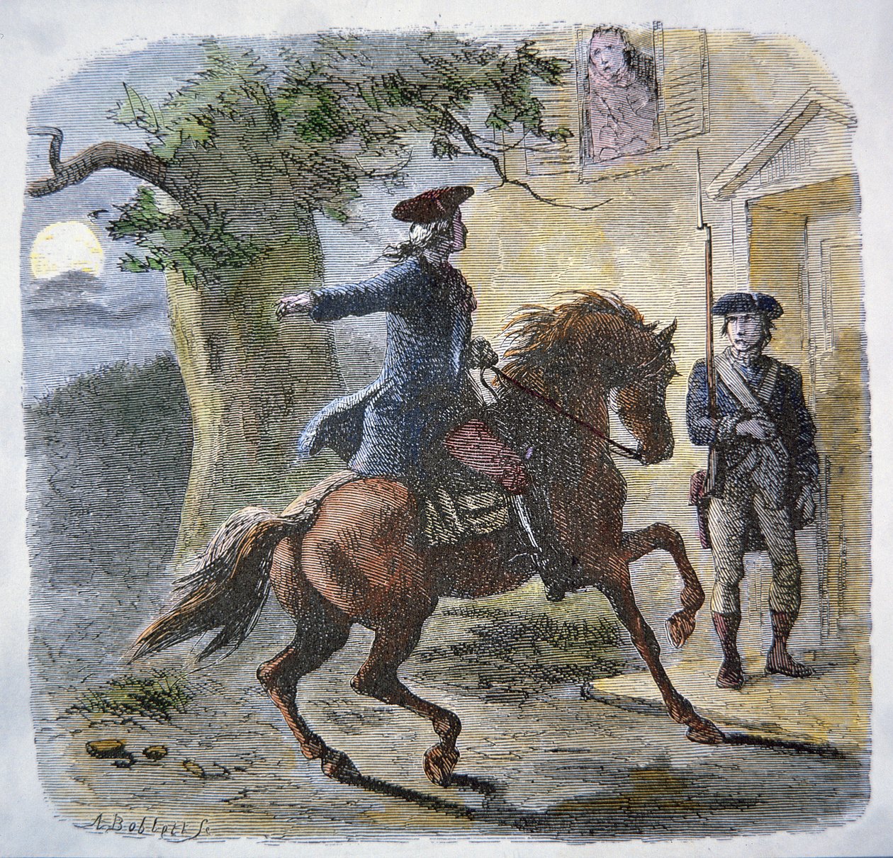 18 Nisan 1775 gecesi Paul Revere