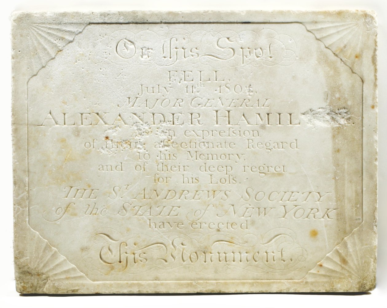 Aaron Burr ile bir düello sırasında Alexander Hamilton
