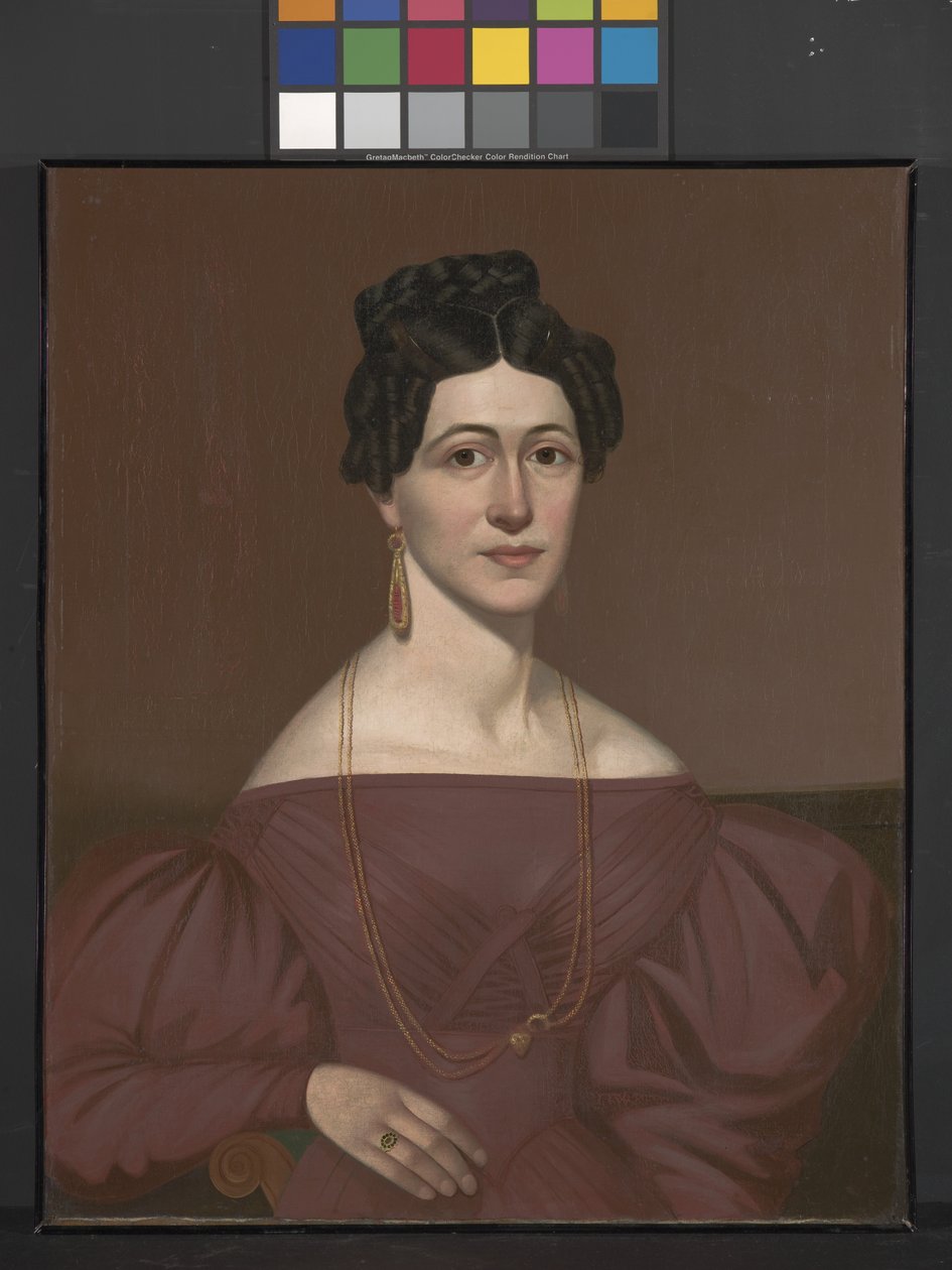 Eliza C. Ayres'in Portresi (tuval üzerine yağlıboya) by American School