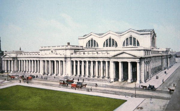 Pennsylvania İstasyonu, New York City kartpostalı by American School
