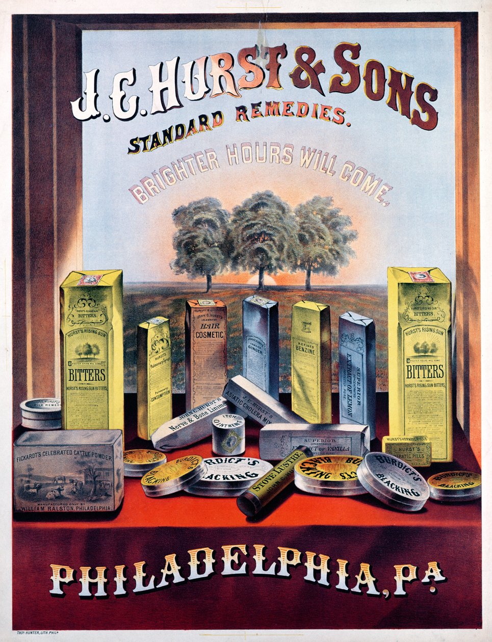 Poster reklamı JE Hurst & Sons Standart Çözümler - Daha Aydınlık Saatler Gelecek by American School