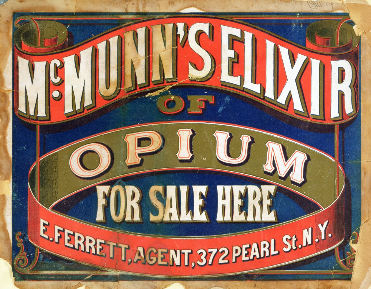 Afiş reklamı McMunns Afyon İksiri by American School