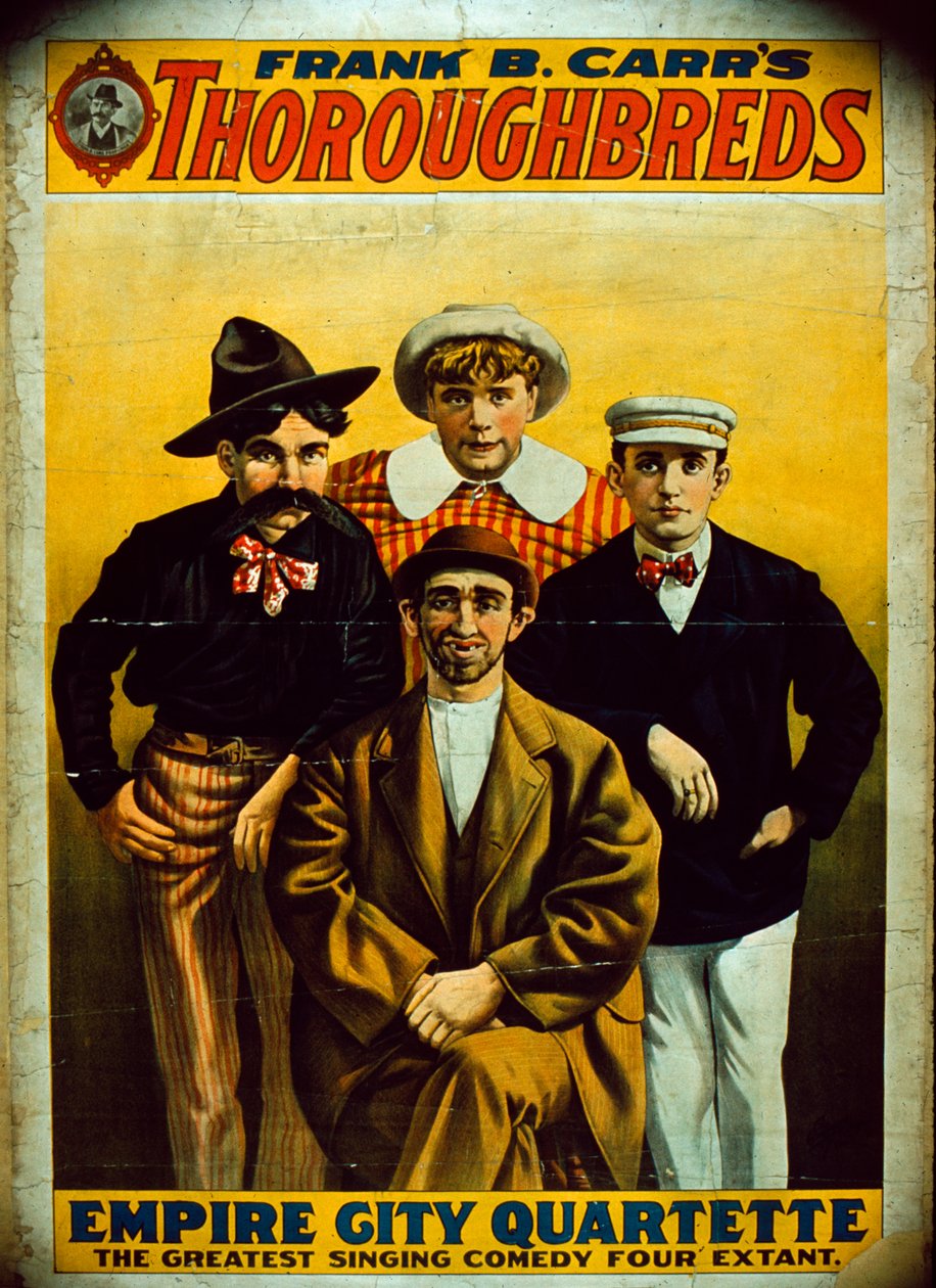 Frank B. Carrs Thoroughbreds için Poster by American School