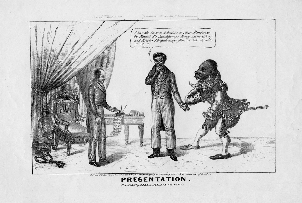 Sunum, HR Robinson tarafından yayınlandı, New York, 1839 by American School