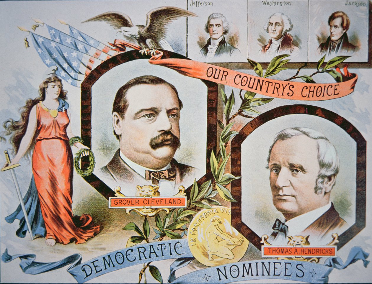 Başkan Grover Cleveland, seçilmesinden sonra 