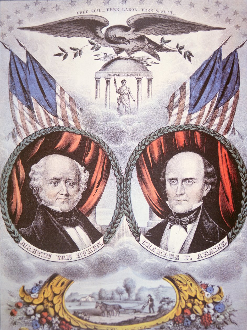 Martin van Buren (1782-1862) ve Charles F. Adams