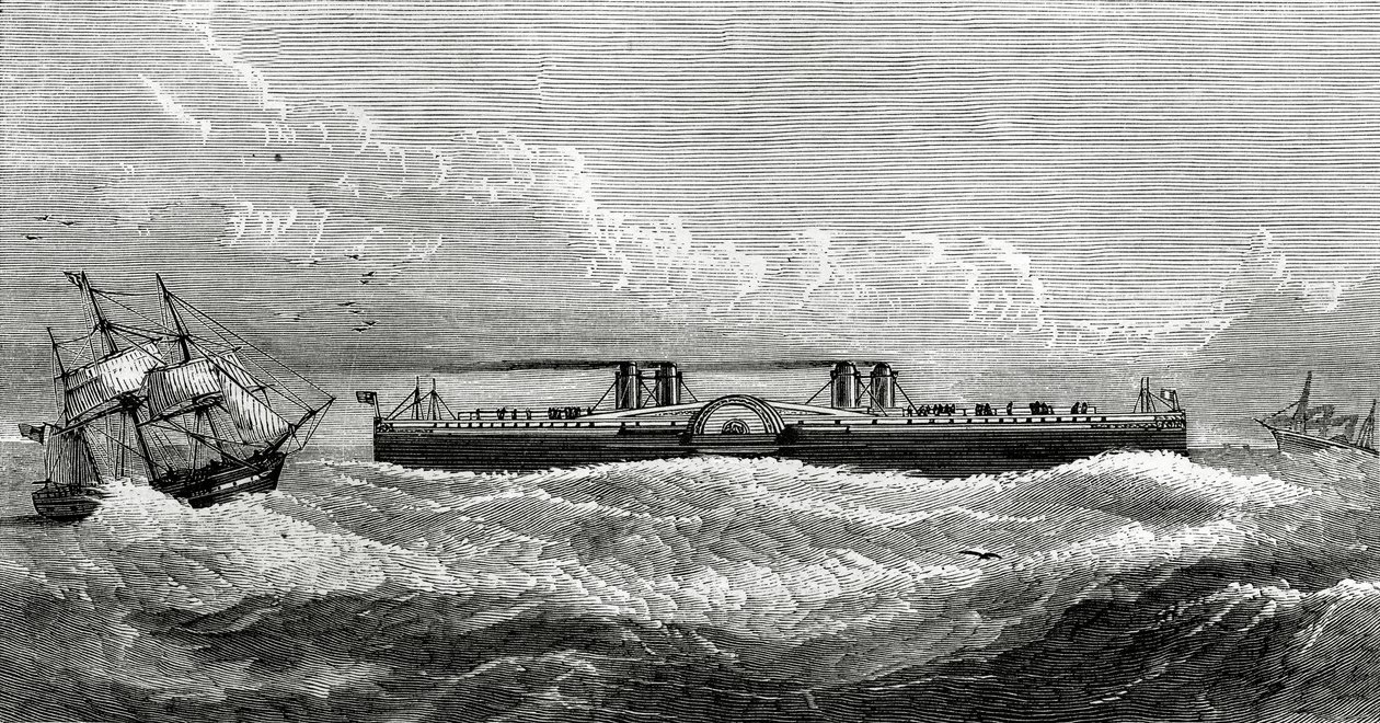 Dover ve Calais arasında önerilen Vapurlu Feribot, Appletons Journal