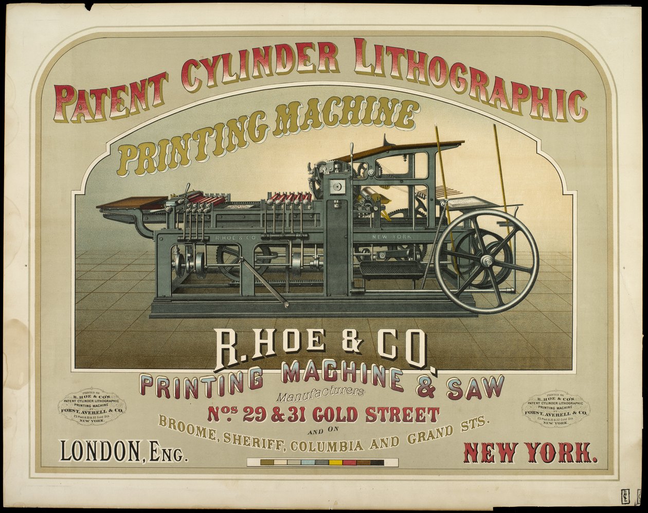 R. Hoe & Co. Baskı Makinesi ve Testere Üreticileri by American School