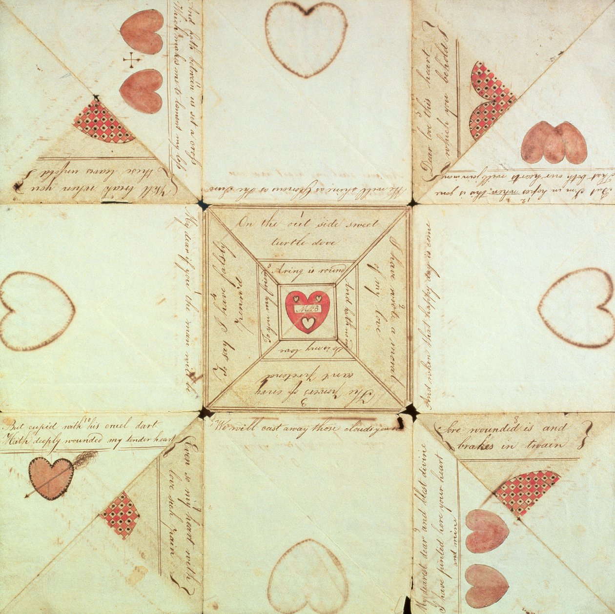 Önemli olan Valentine, c.1760 by American School