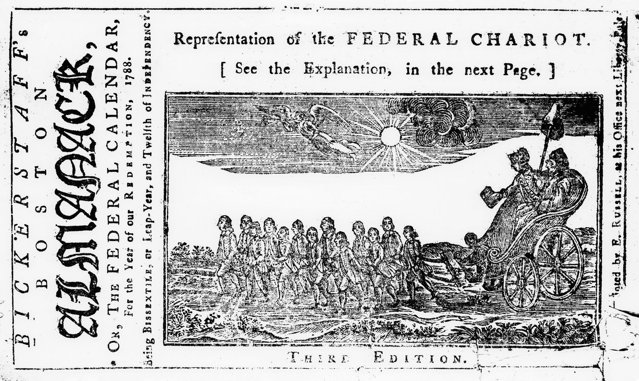 Federal Arabanın Temsili, Bickerstaffs Boston Almanack