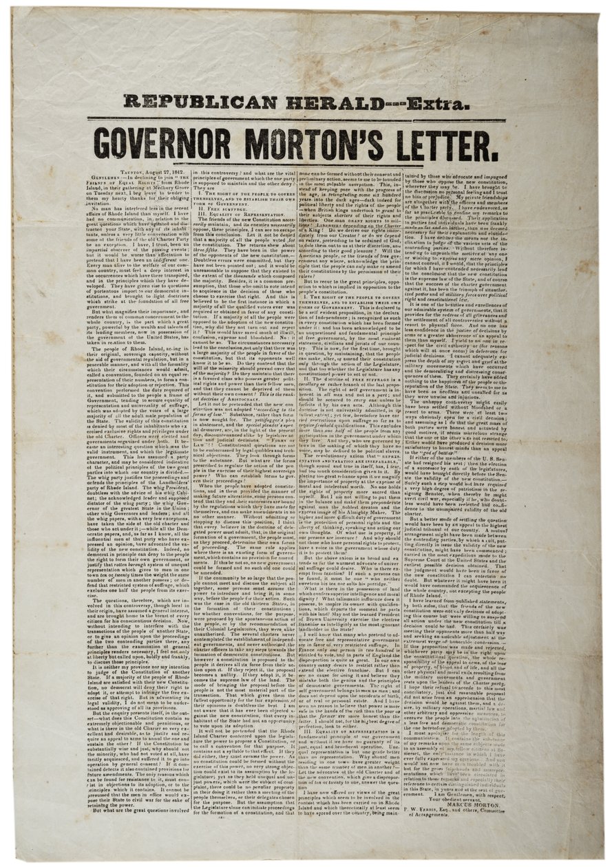 Cumhuriyetçi Herald- Ekstra, 27 Ağustos 1842 by American School