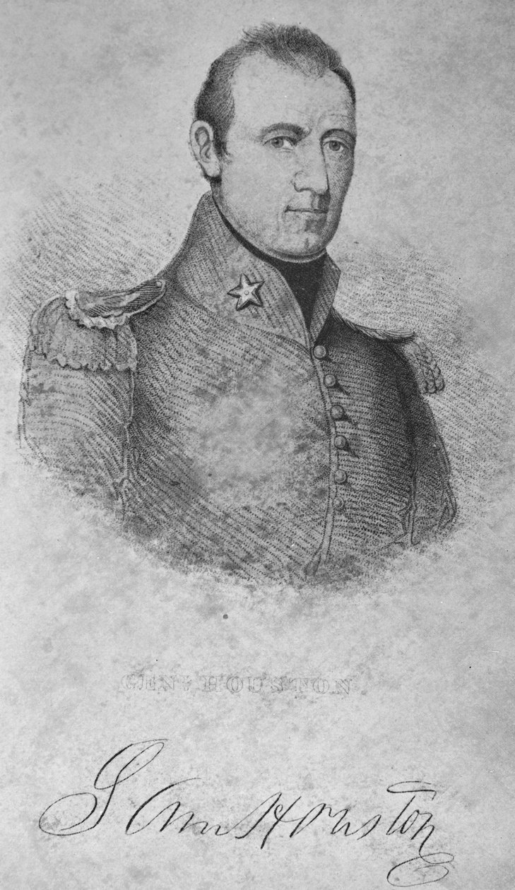 Sam Houston, 1837 by American School