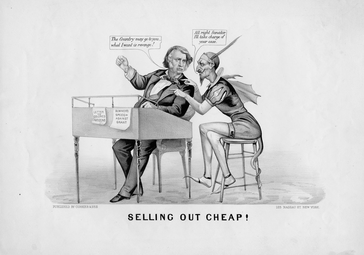 Currier & Ives, New York, 1870 dolaylarında yayınlayan, ucuza satıyor! by American School