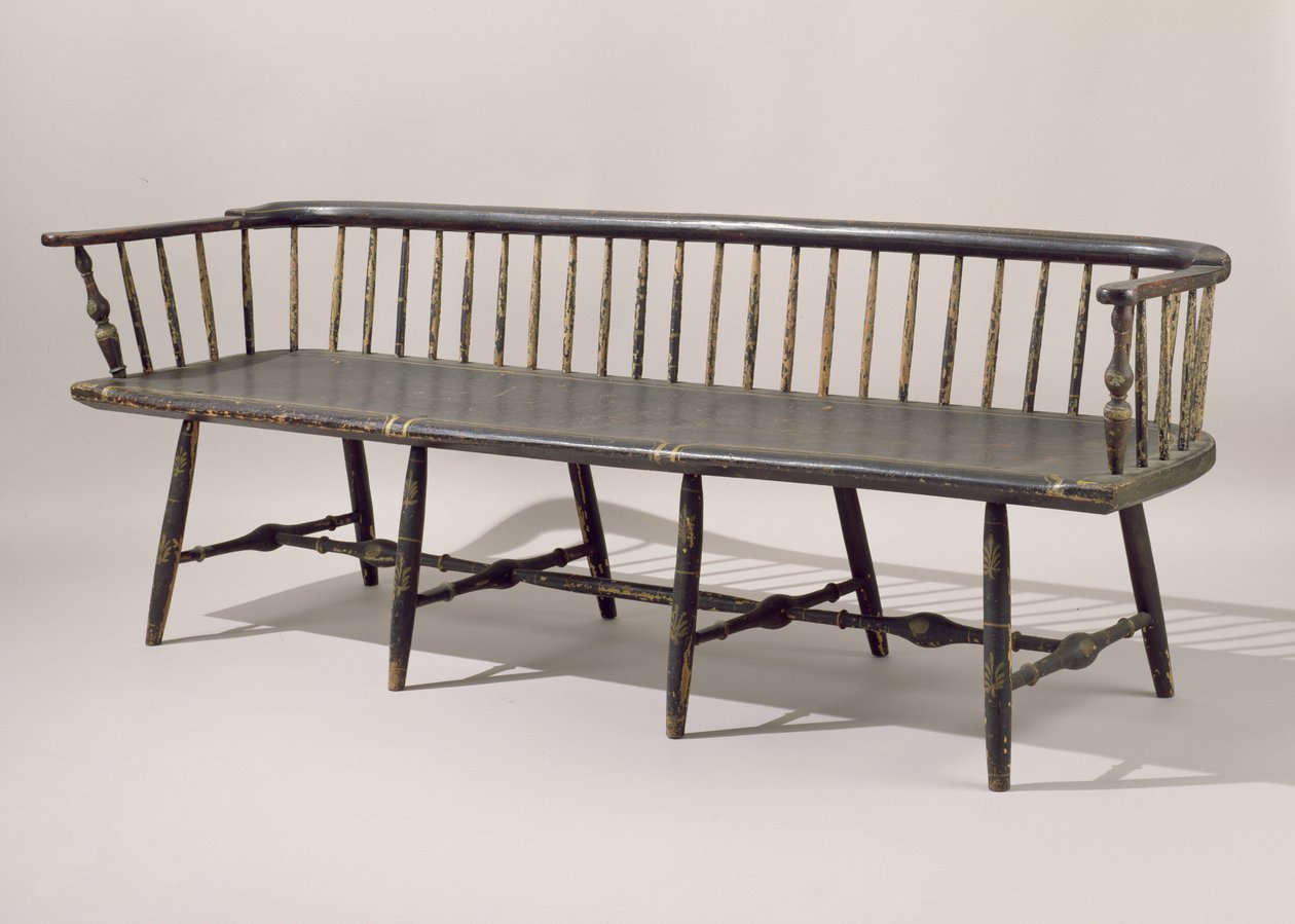 Kanepe, 1807-14 (boyalı akçaağaç) by American School