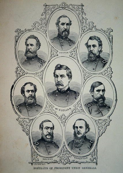 Birlik Ordusunun Tanınmış Generallerinin Yedi Portresi (lito) by American School
