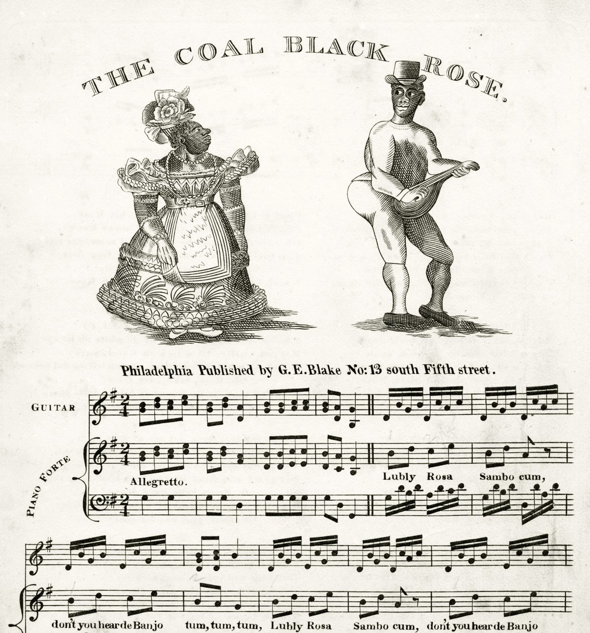 The Coal Black Rose için Notalar by American School