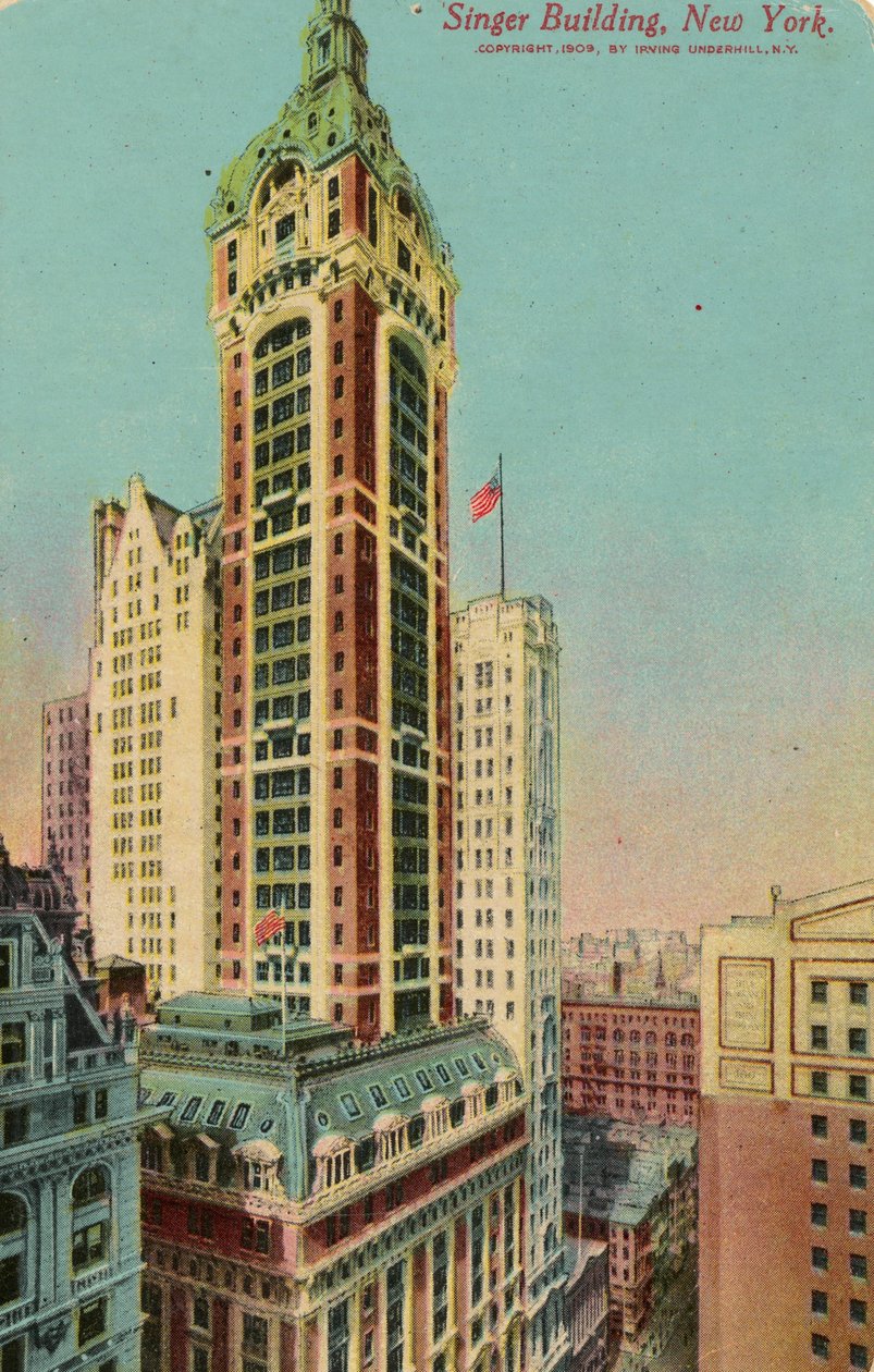 Şarkıcı Binası, New York, c.1900-09 by American School